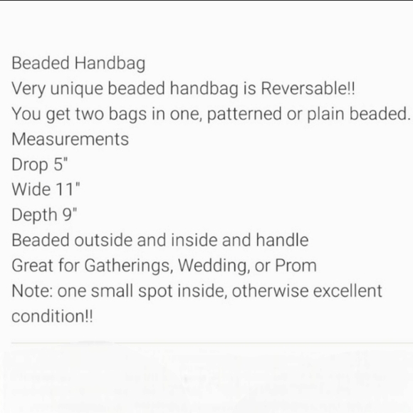 Vintage Beaded Handbag 1960's Cream and Gold Beaded Top Handle Bag Rever… - Picture 10 of 12